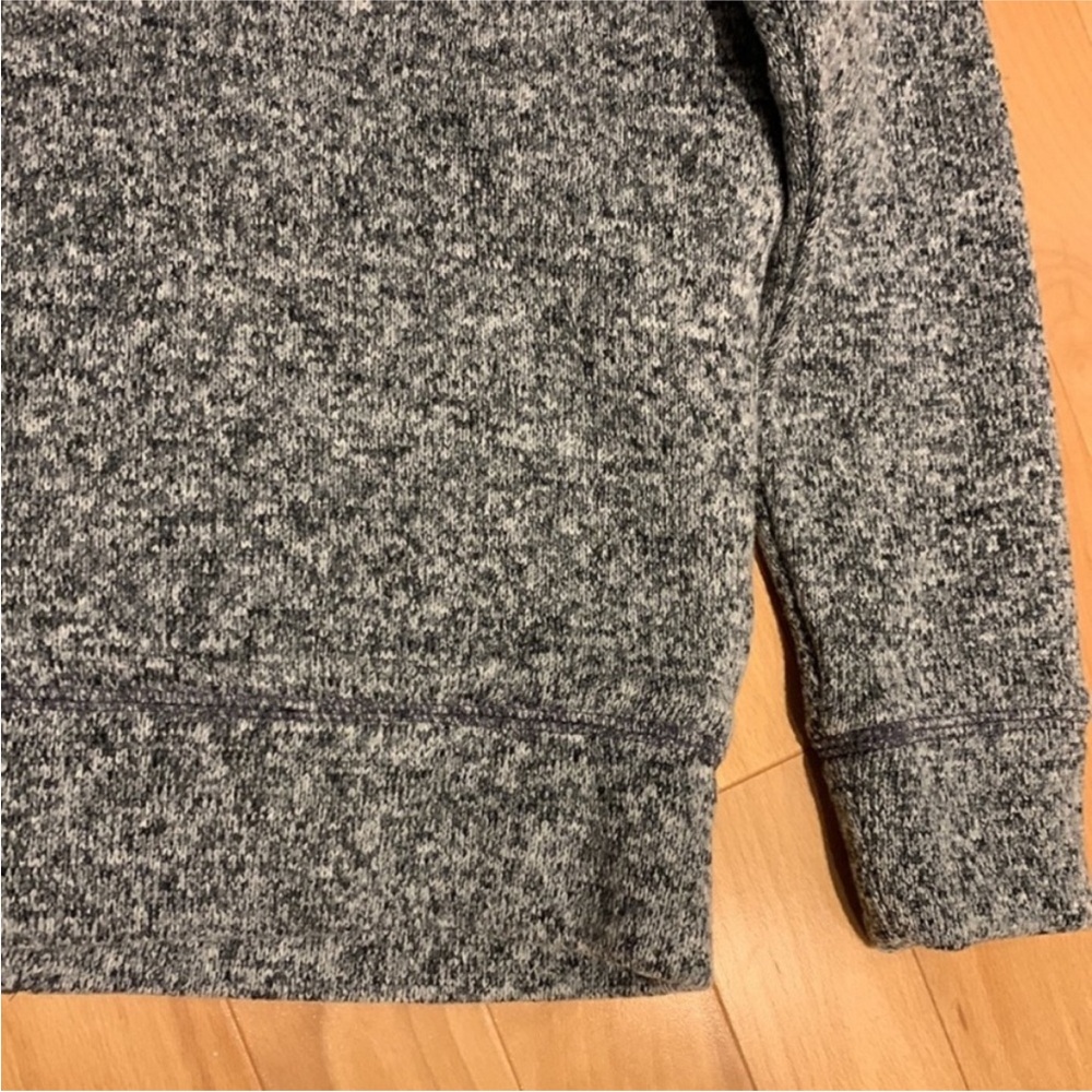 NWT Boy’s Children’s Place Grey Speckled Sherpa Full Zip Hoodie - size L (10/12) - Picture 11 of 14